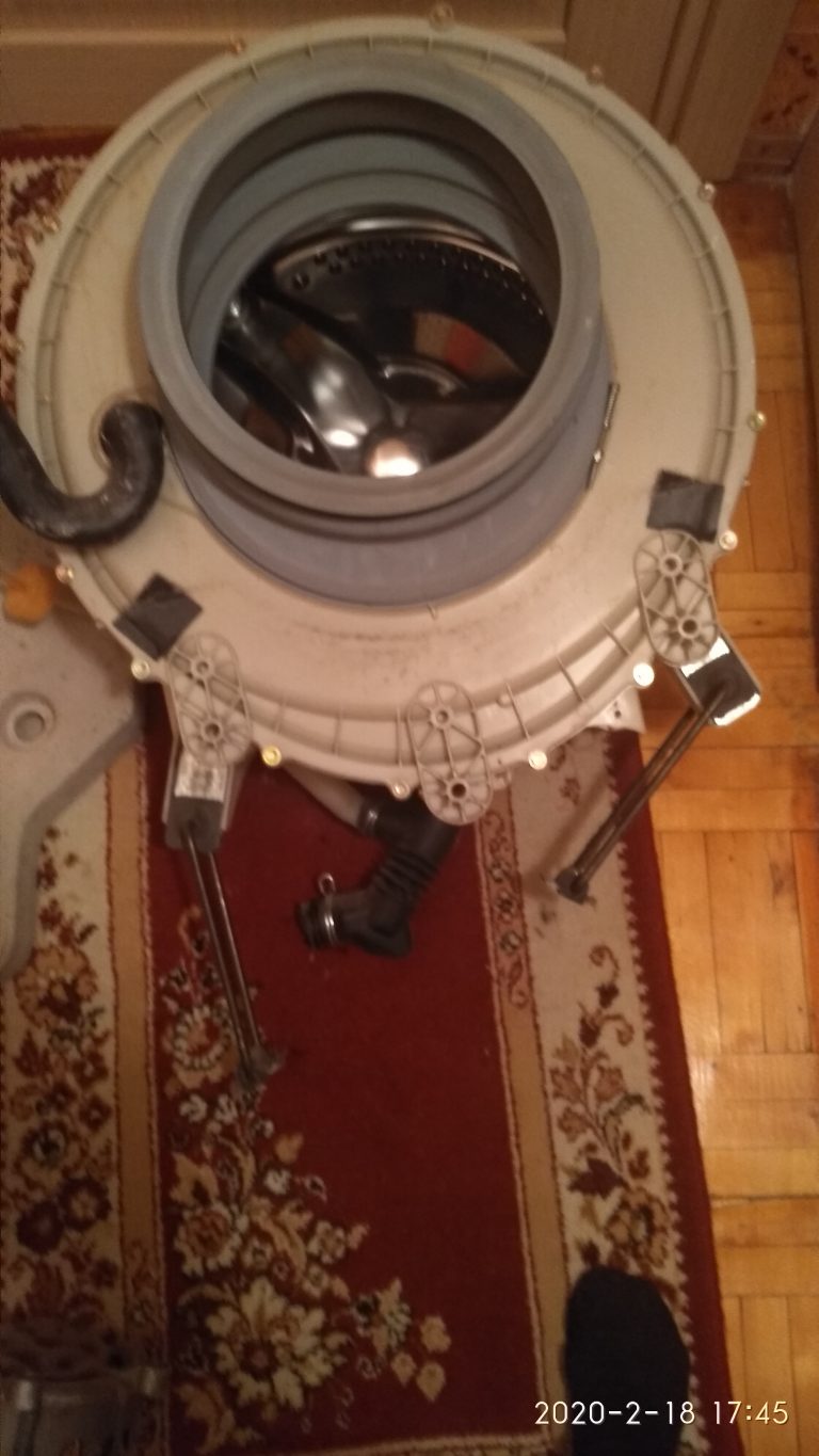 Замена барабана в стиральной машине